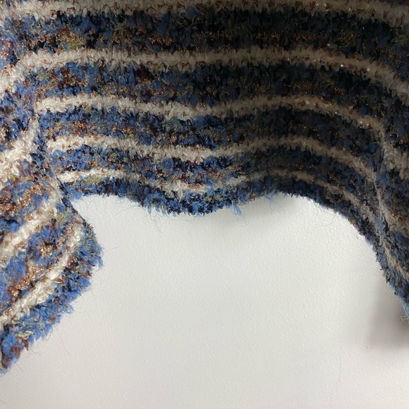 NWOT Zara Knit Tweed Metallic Boxy Oversized Hoodie size M - Picture 9 of 12